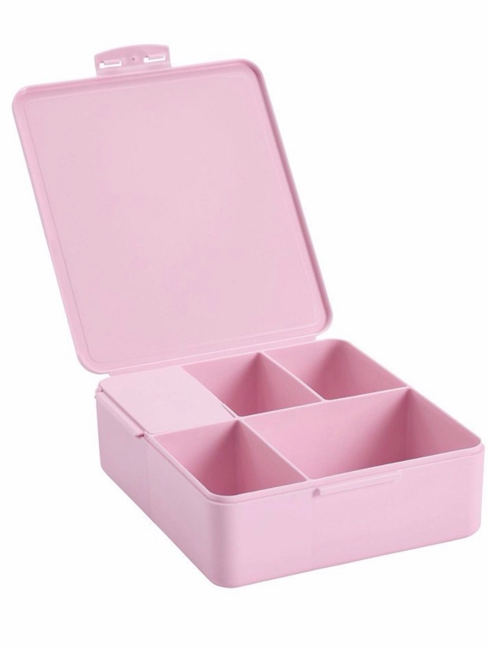 New Pottery Barn Teen Kids Light Pink Square Bento Box Lunch Box NWT